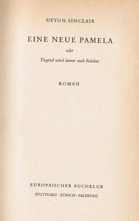 Image for Eine Neue Pamela Oder Tugend Wird Immer Nach Belohnt: Roman