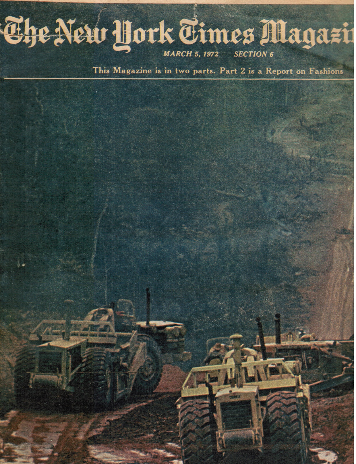 Image for 1972 - the New York Times Magazine: March 5, 1972 Amazon Jungle (Cover)