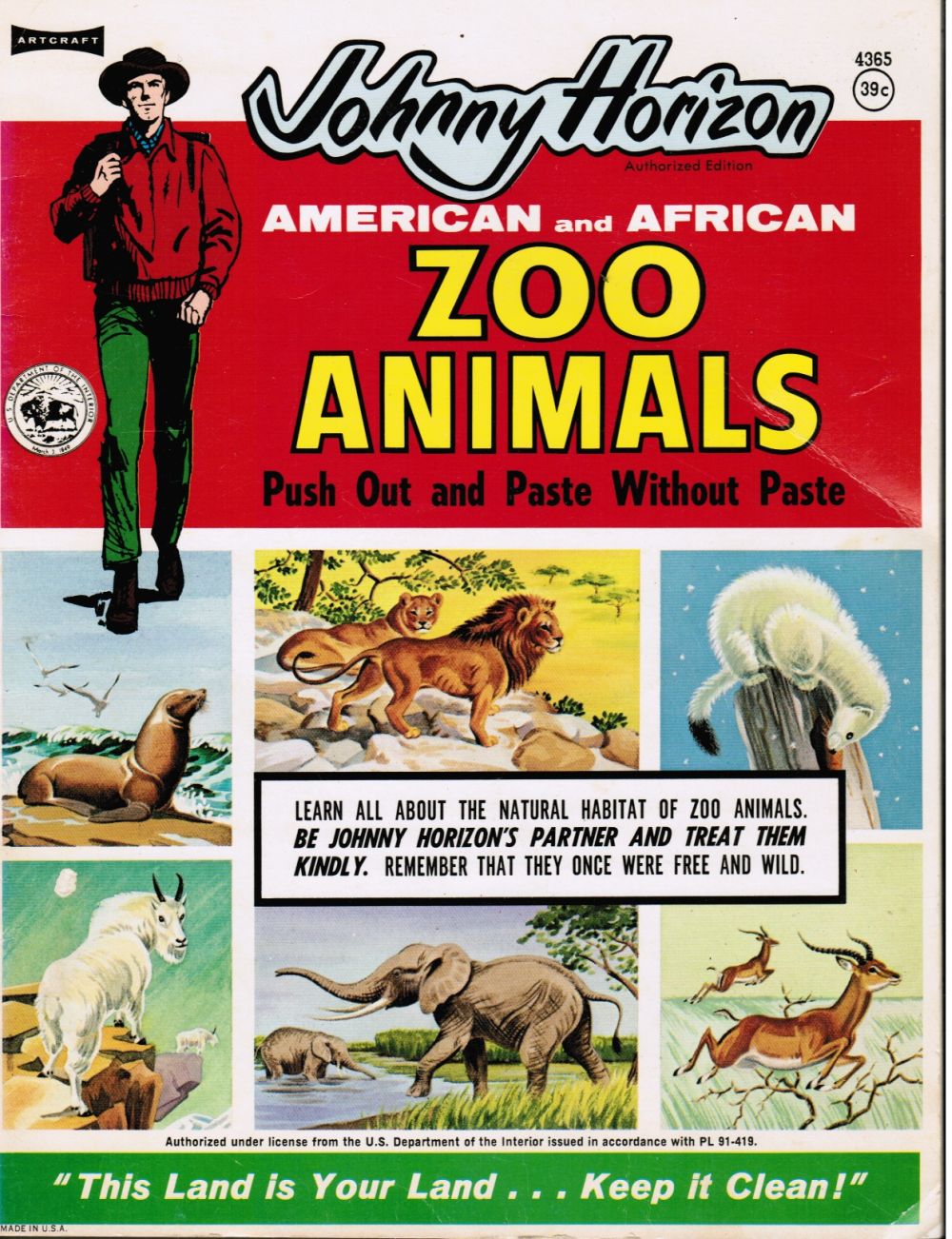 Image for Johnny Horizon : American and African Zoo Animals
