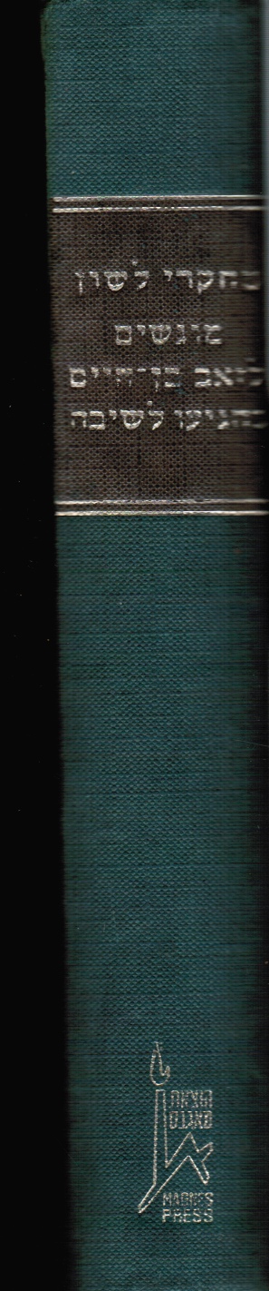 Image for Hebrew Language Studies Presented to Ze'ev Ben-Hayyim