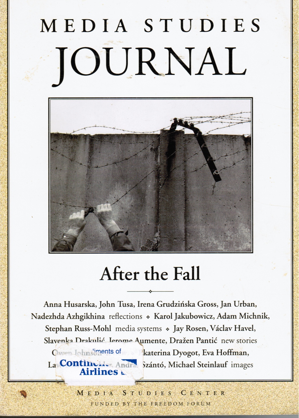Image for After the Fall: Media Studies Journal, Volume 13, Number 3, Fall 1999 (Eastern Europe)