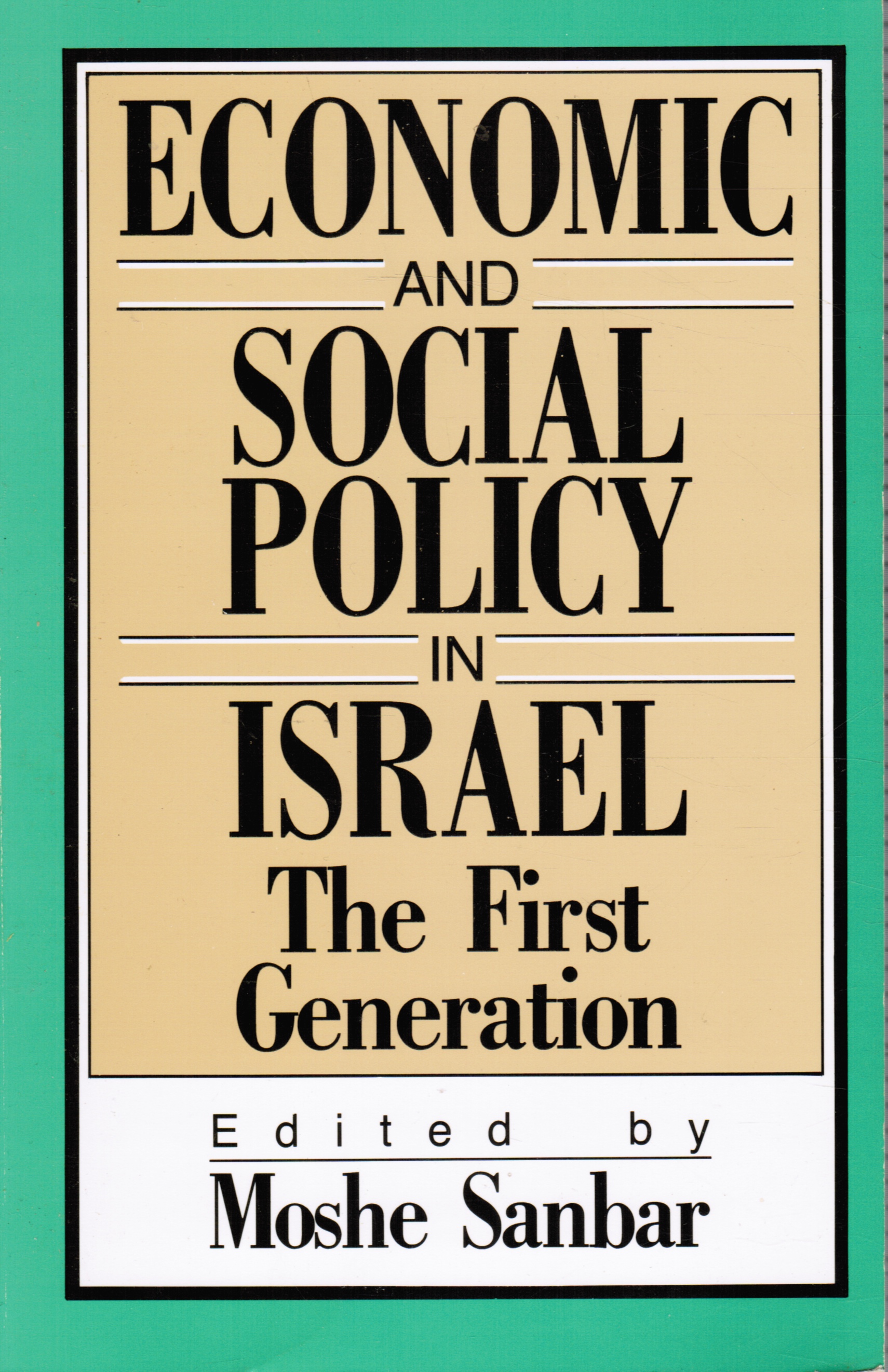 Image for Economic and Social Policy in Israel