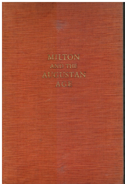 Image for The Pleasures of Poetry, a Critical Anthology First Series- Milton and the Augustan Age