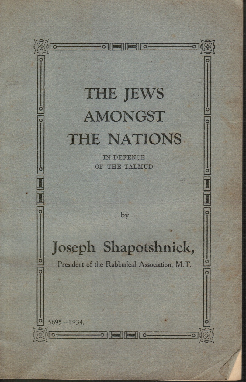 Image for The Jews Amongst the Nations: In Defence of the Talmud