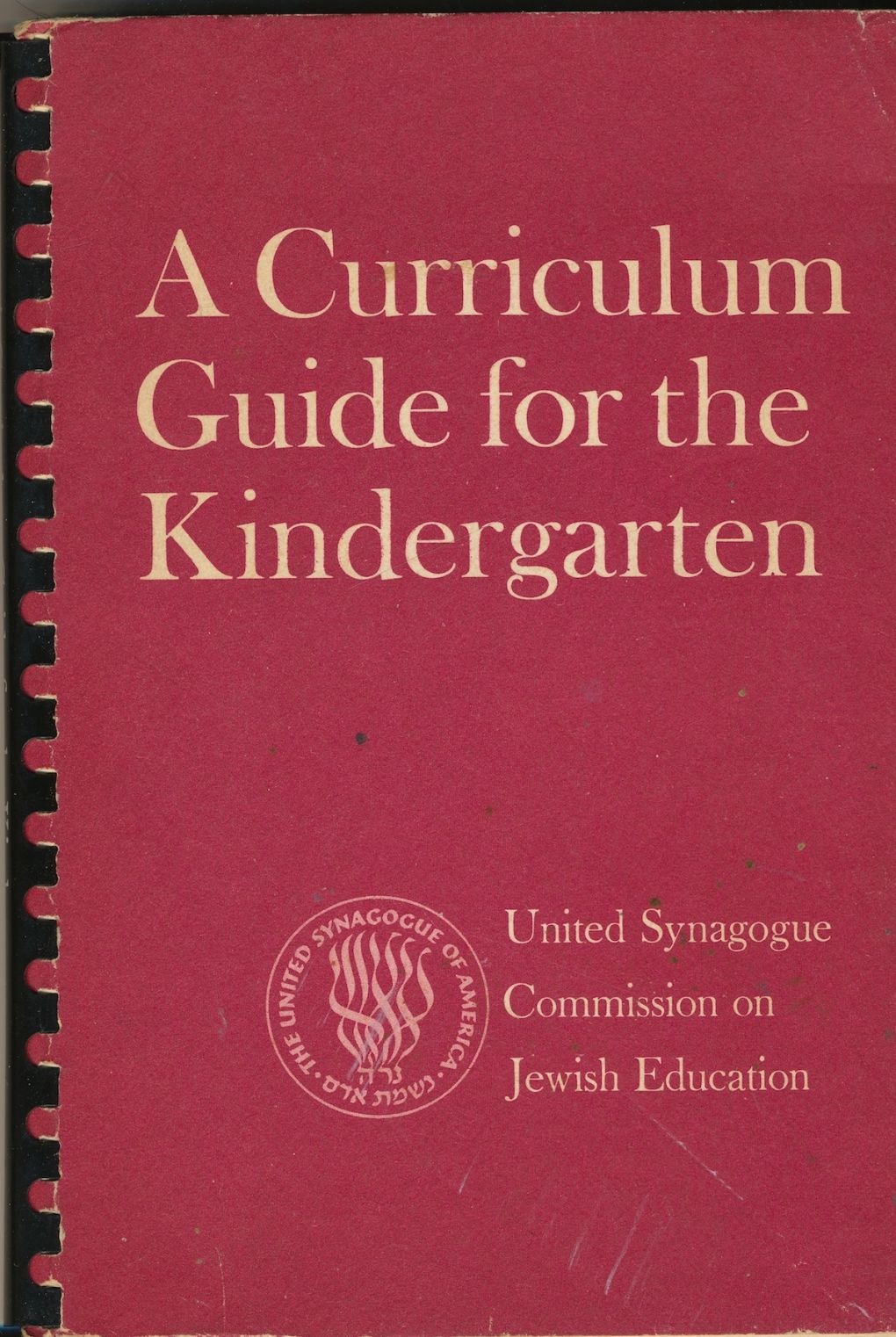 Image for A Curriculum Guide for the Kindergarten