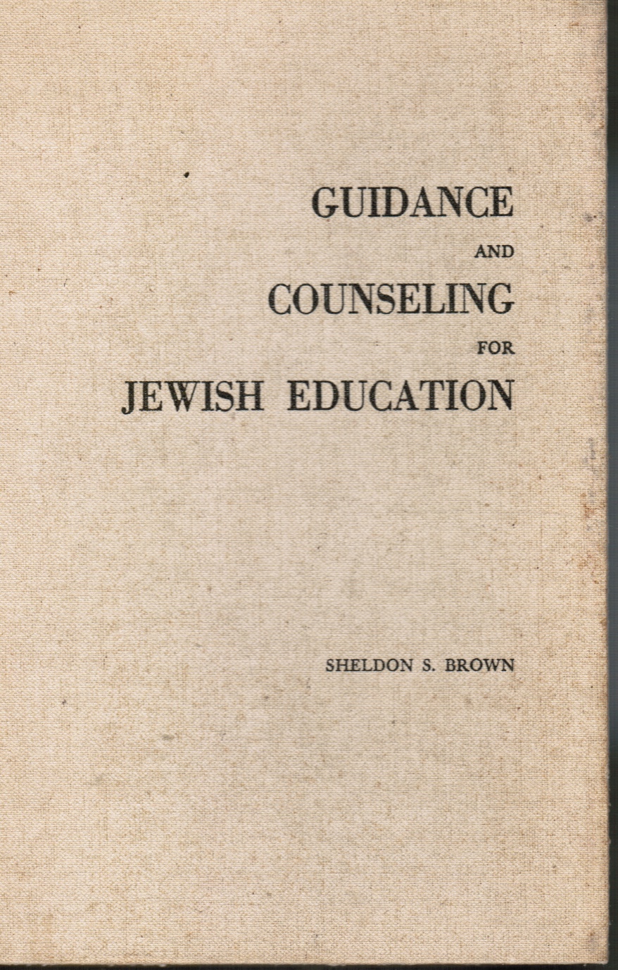 Image for Guidance and Counseling for Jewish Education