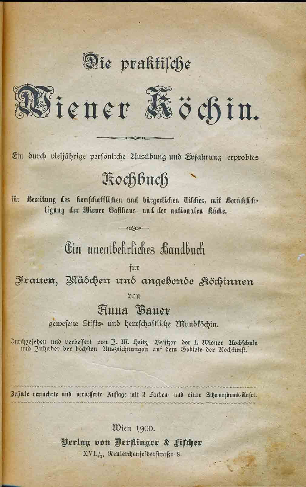 Image for Die Praktilche Wiener Kochin and Hausfrau