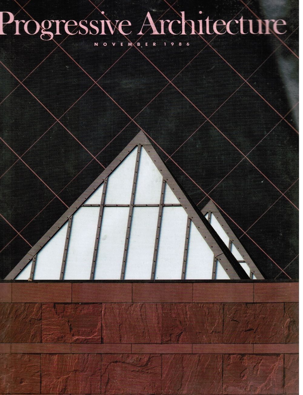 Image for Progressive Architecture November 1986 Museum of Contemporary Art, Los Angeles (Cover)