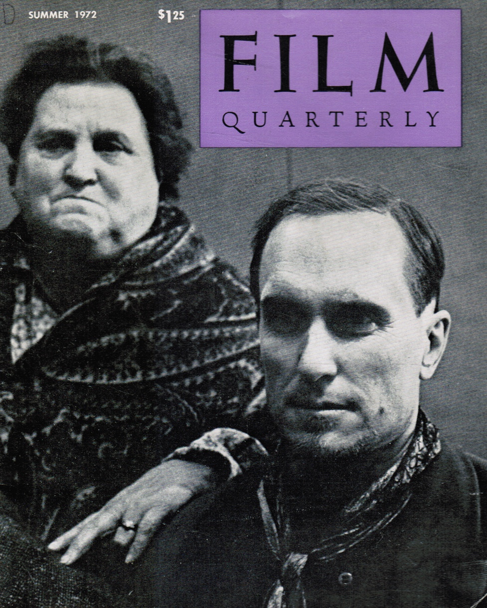 Image for Film Quarterly Summer 1972, Volume XXV, No. 4 Jesse James (Robert Duvall) Cover