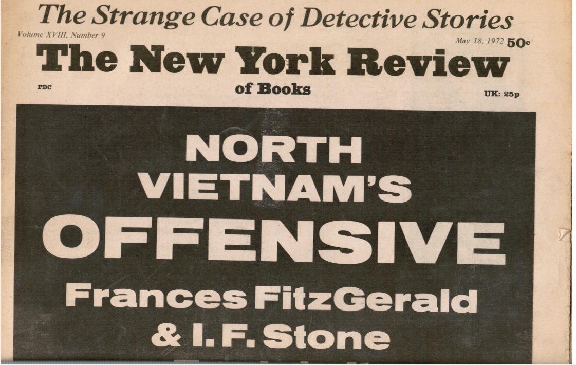 Image for 1972 - the New York Review of Books: May 18, 1972 North Vietnam's Offensive (Cover)