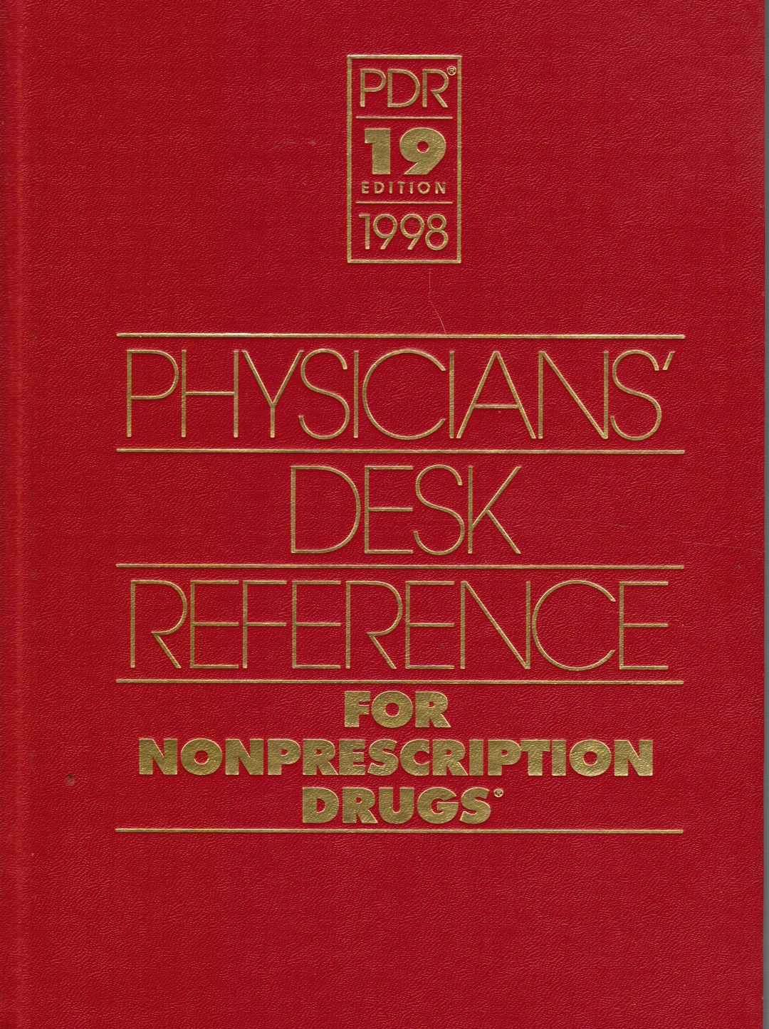 1998 Physicians Desk Reference For Nonprescription Drugs