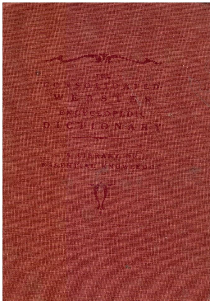 Image for The Consolidated Webster Comprehensive Encyclopedia Dictionary: a Library of Essential Knowledge