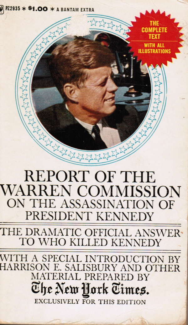 Image for Report of the Warren Commission on the Assassination of President Kennedy