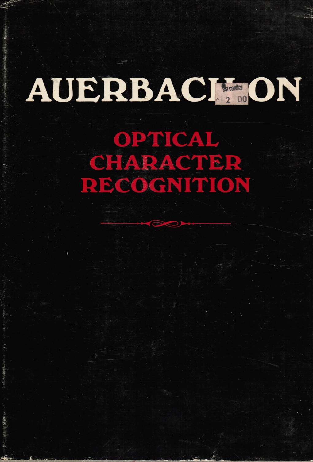 Image for Auerbach on Optical Character Recognition